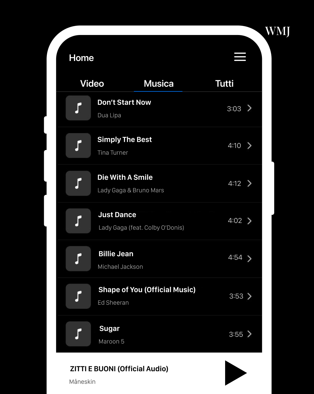 LoadNext player musicale